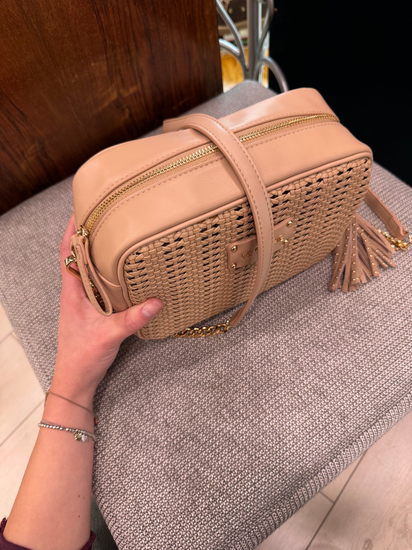 BORSA A TRACOLLA INTRECCIATA LACARRIE