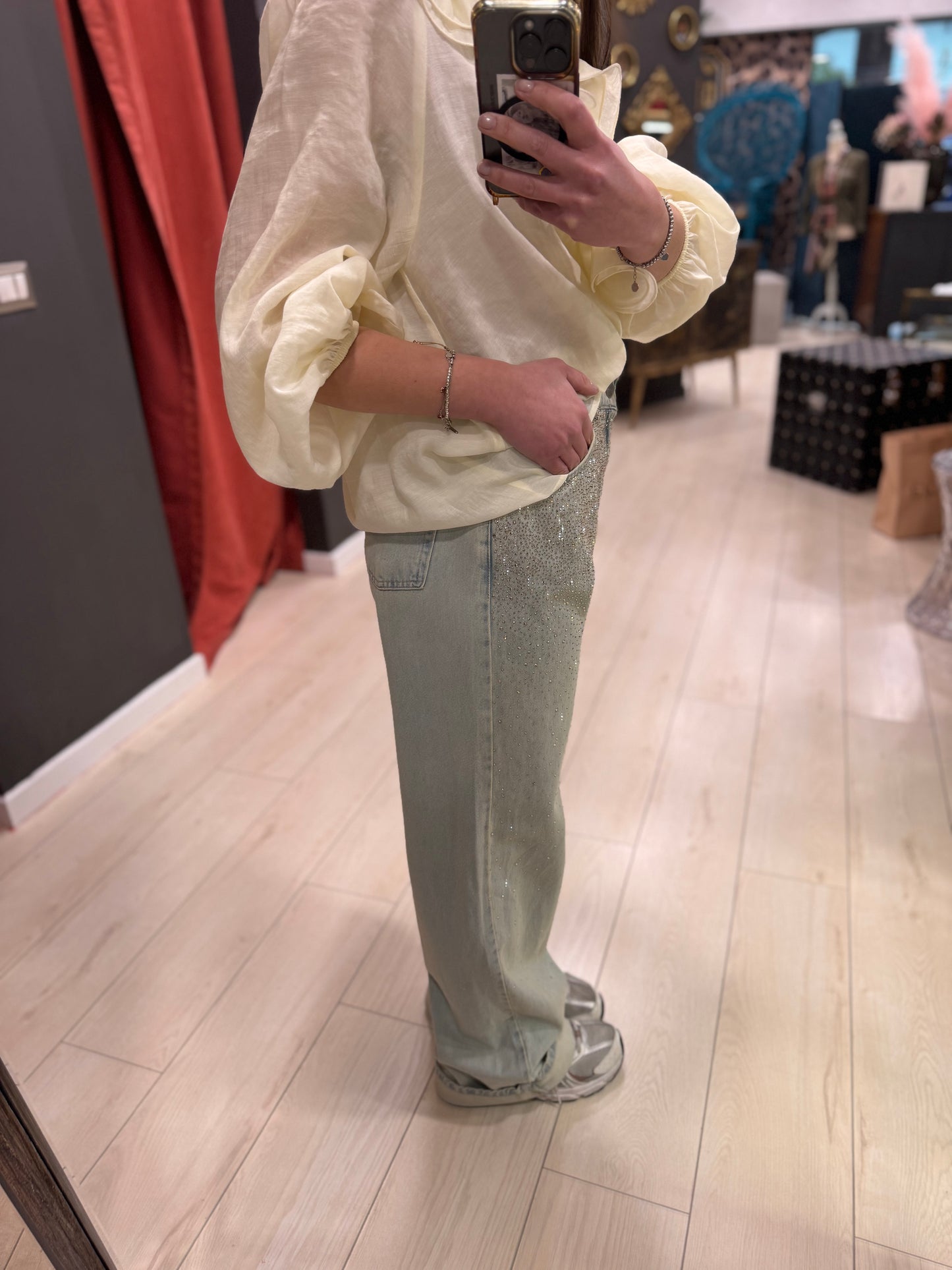 JEANS CON STRASS PHILIALOFT