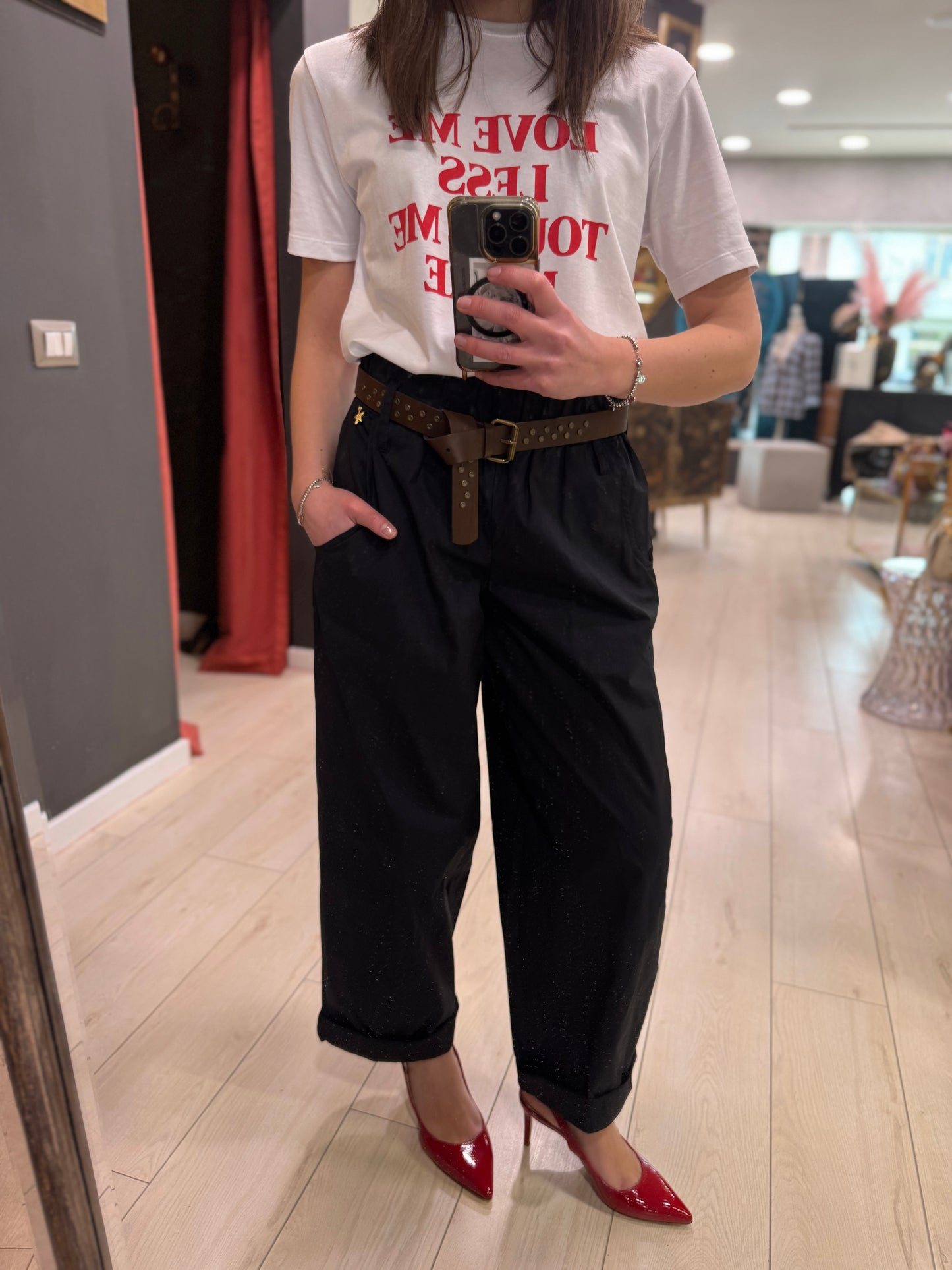 PANTALONI BALLOON IN COTONE SOUVENIR