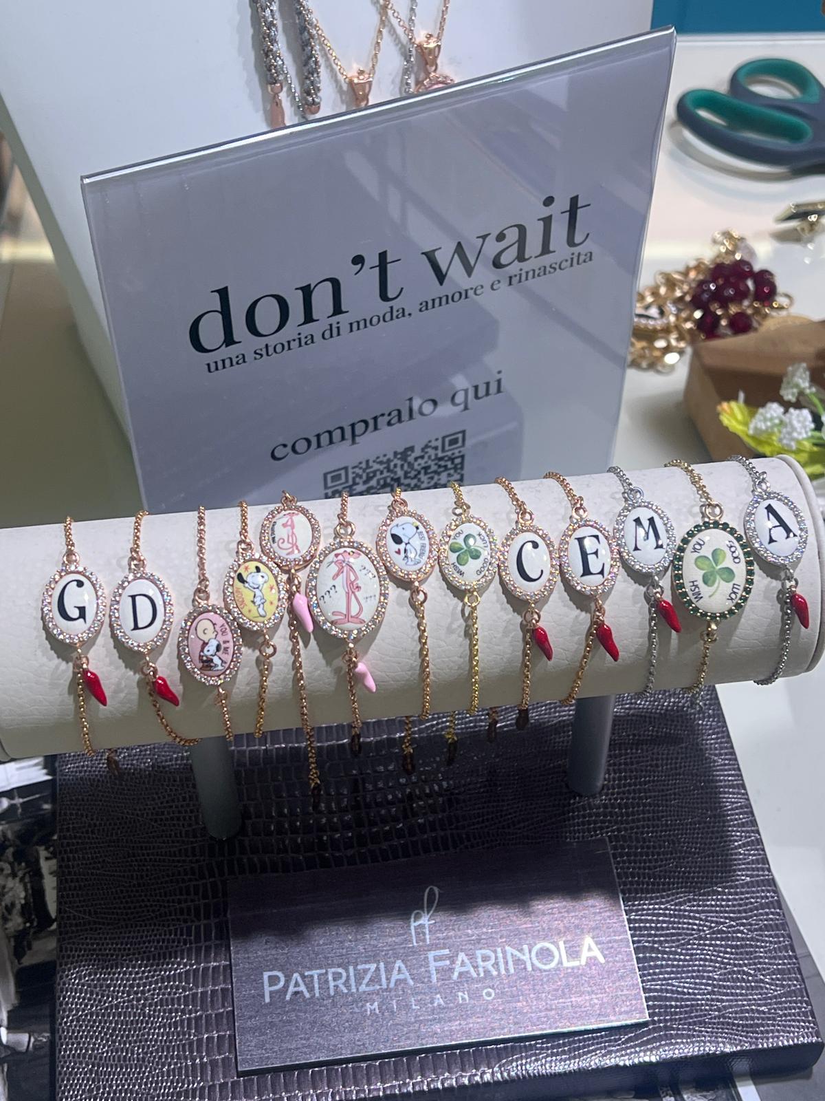 BRACCIALE MEDAGLIA ICONA GRANDE IN ARGENTO 925 PATRIZIA FARINOLA MILANO
