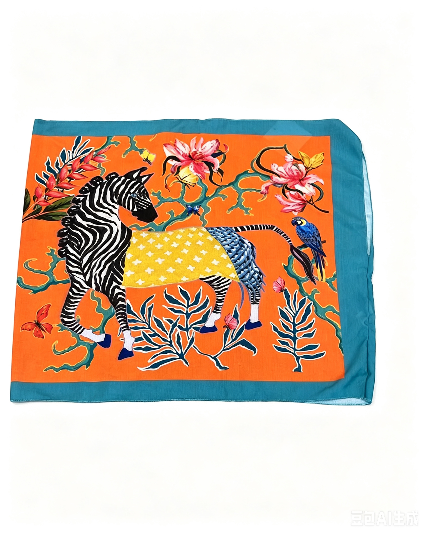 Gonna pareo a stampa zebra tropicale con laccio laterale|Copricostume da spiaggia