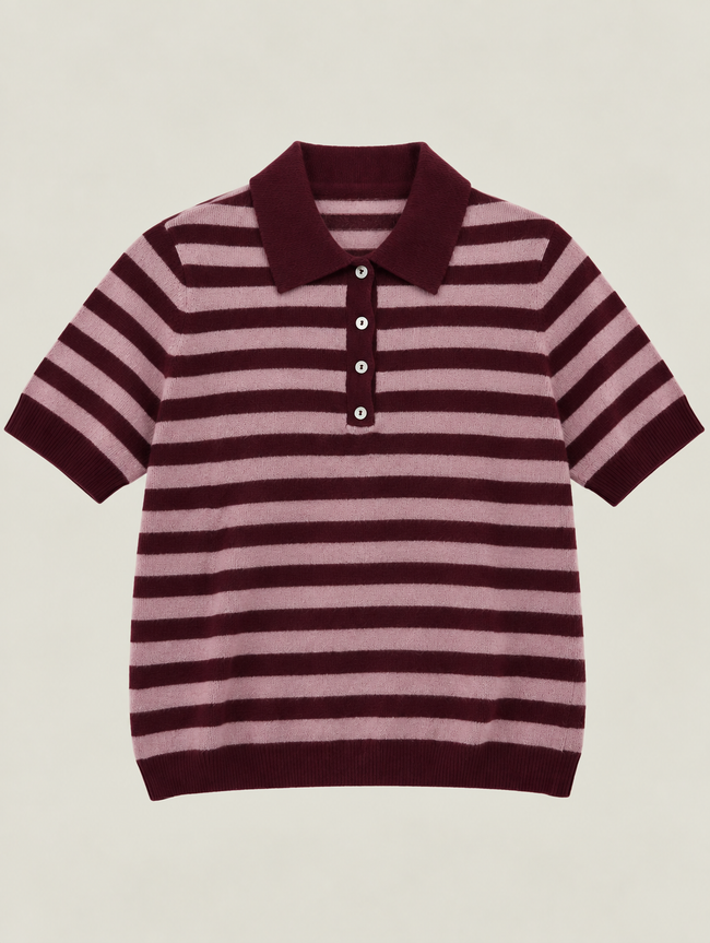 POLO RIGATA CON CASHMERE DONTWAIT