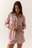 CAMICIA IN LINO RIGATA| 2 varianti DONTWAIT