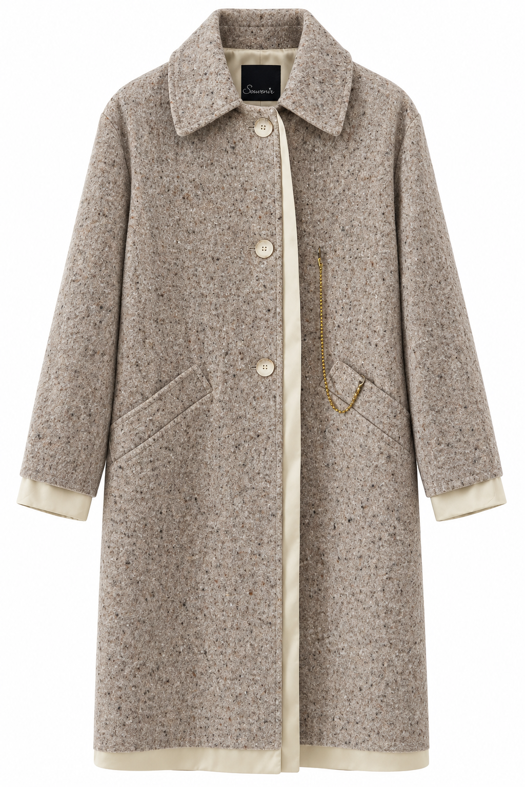 CAPPOTTO MÉLANGE IN LANA SOUVENIR