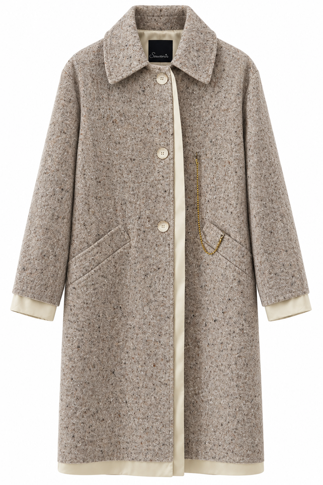 CAPPOTTO MÉLANGE IN LANA SOUVENIR