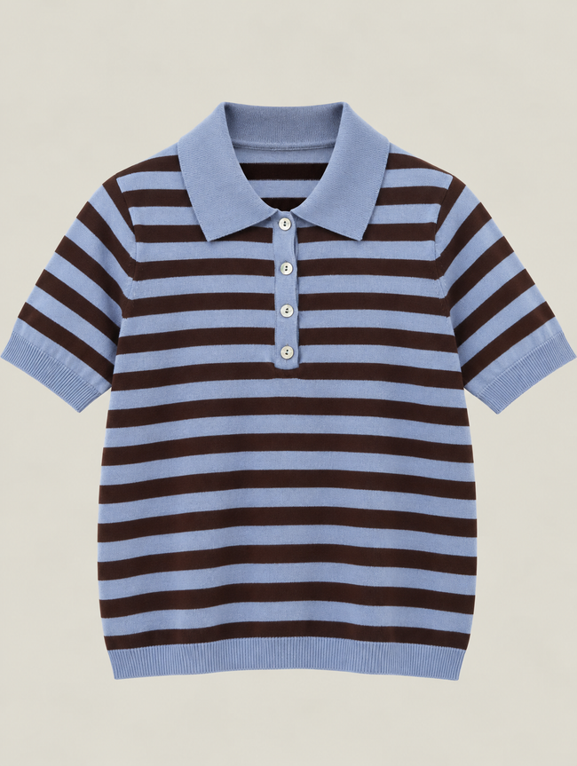 POLO RIGATA CON CASHMERE DONTWAIT