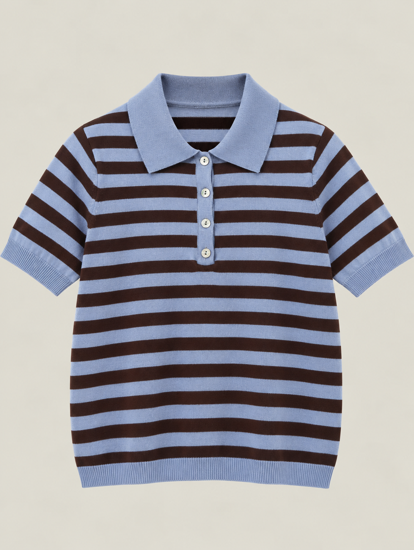 POLO RIGATA CON CASHMERE DONTWAIT
