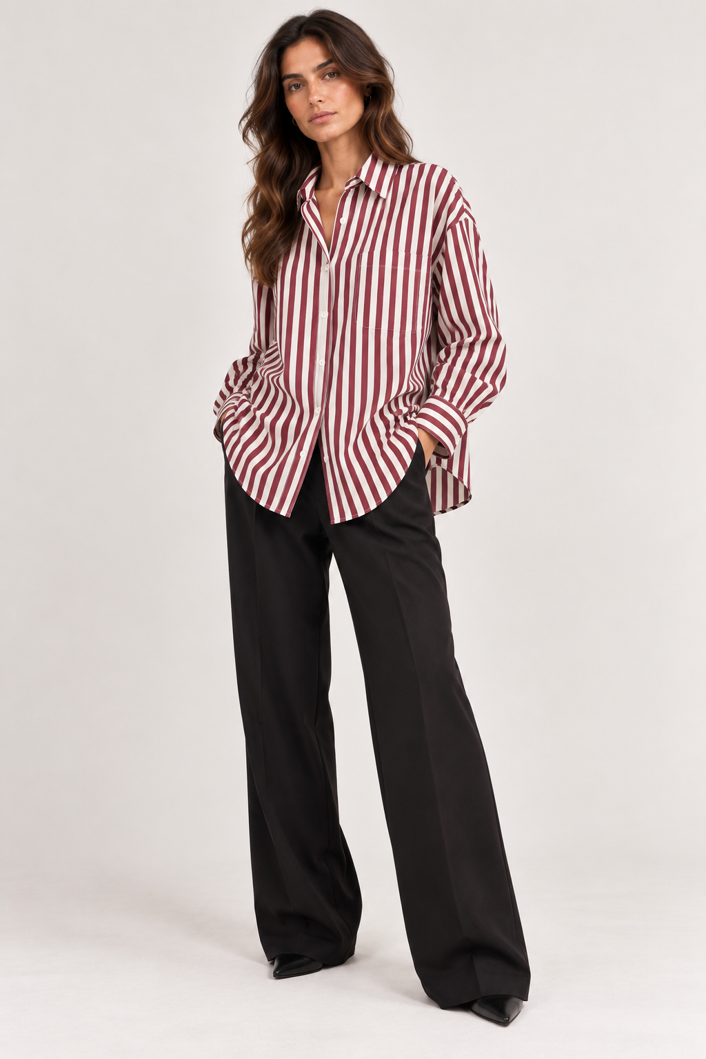 CAMICIA RIGA BORDEAUX DONTWAIT
