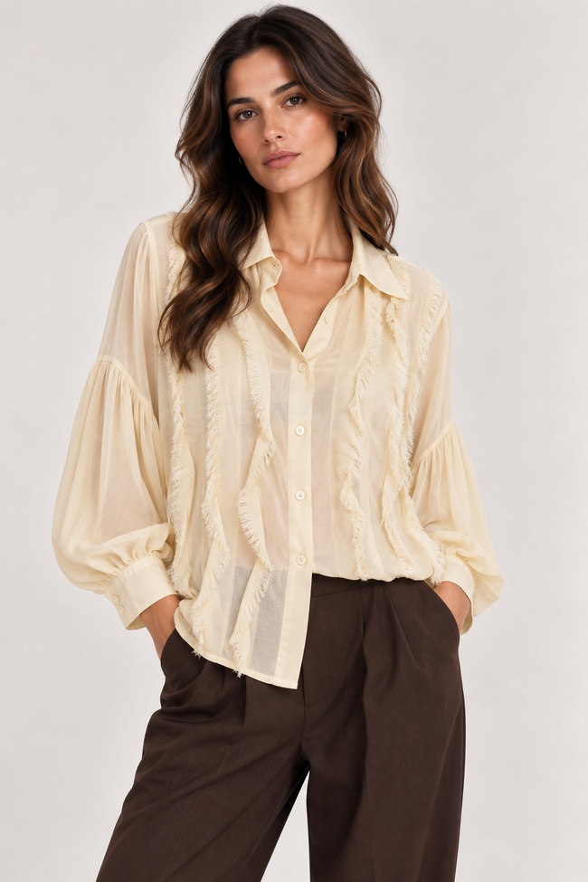 CAMICIA CON ROUCHES IN VISCOSA PHILIALOFT