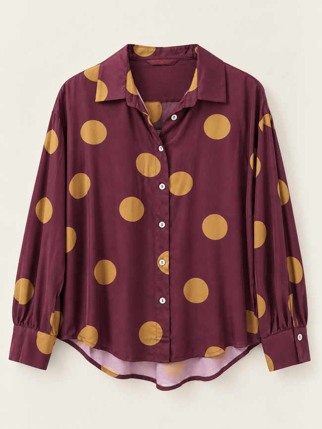 CAMICIA POIS IN VISCOSA DONTWAIT