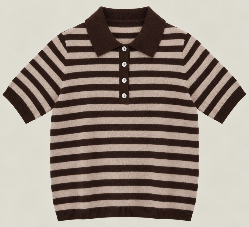 POLO RIGATA CON CASHMERE DONTWAIT