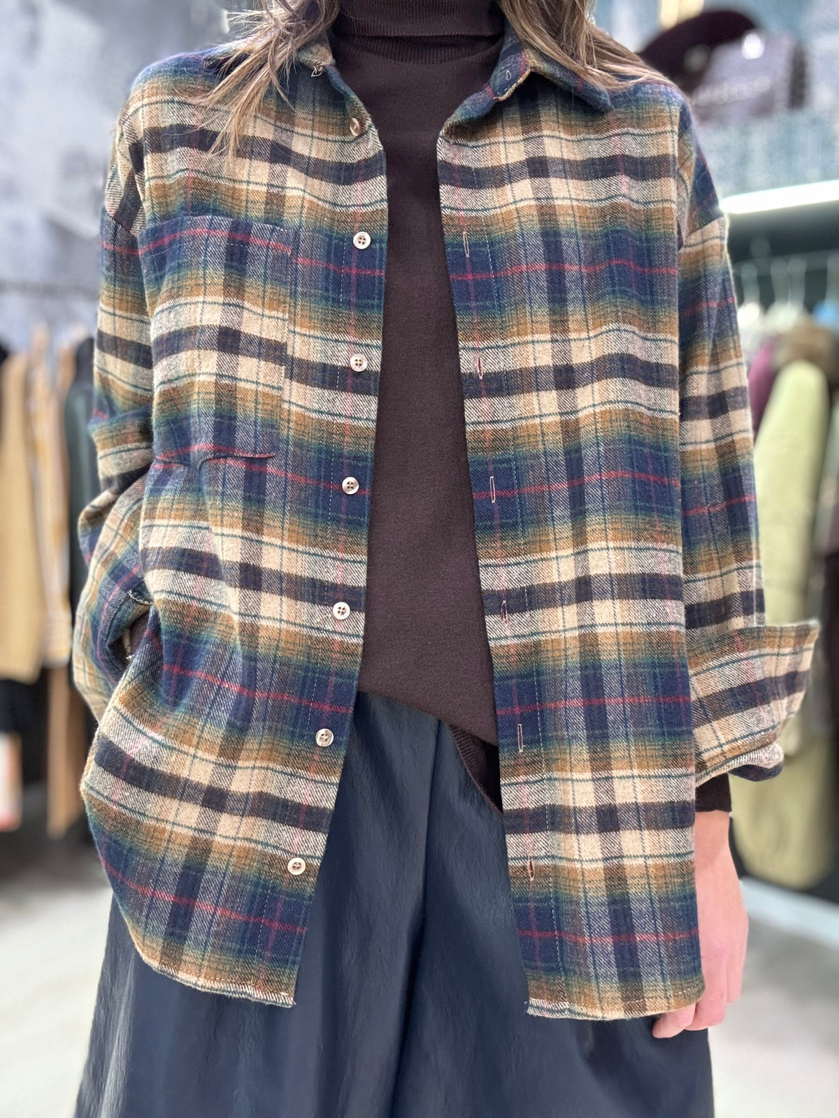 CAMICIA QUADRI CON FRANGE DONTWAIT