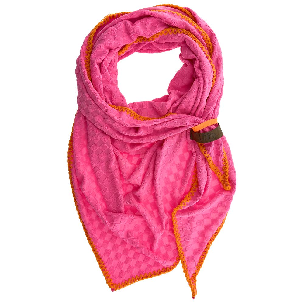 Sciarpa Marly rosa in spugna