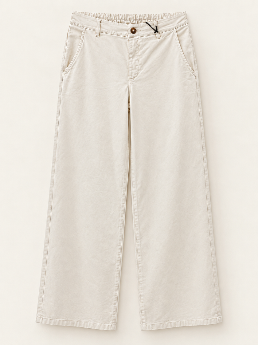 PANTALONE PALAZZO IN DRILL DONTWAIT