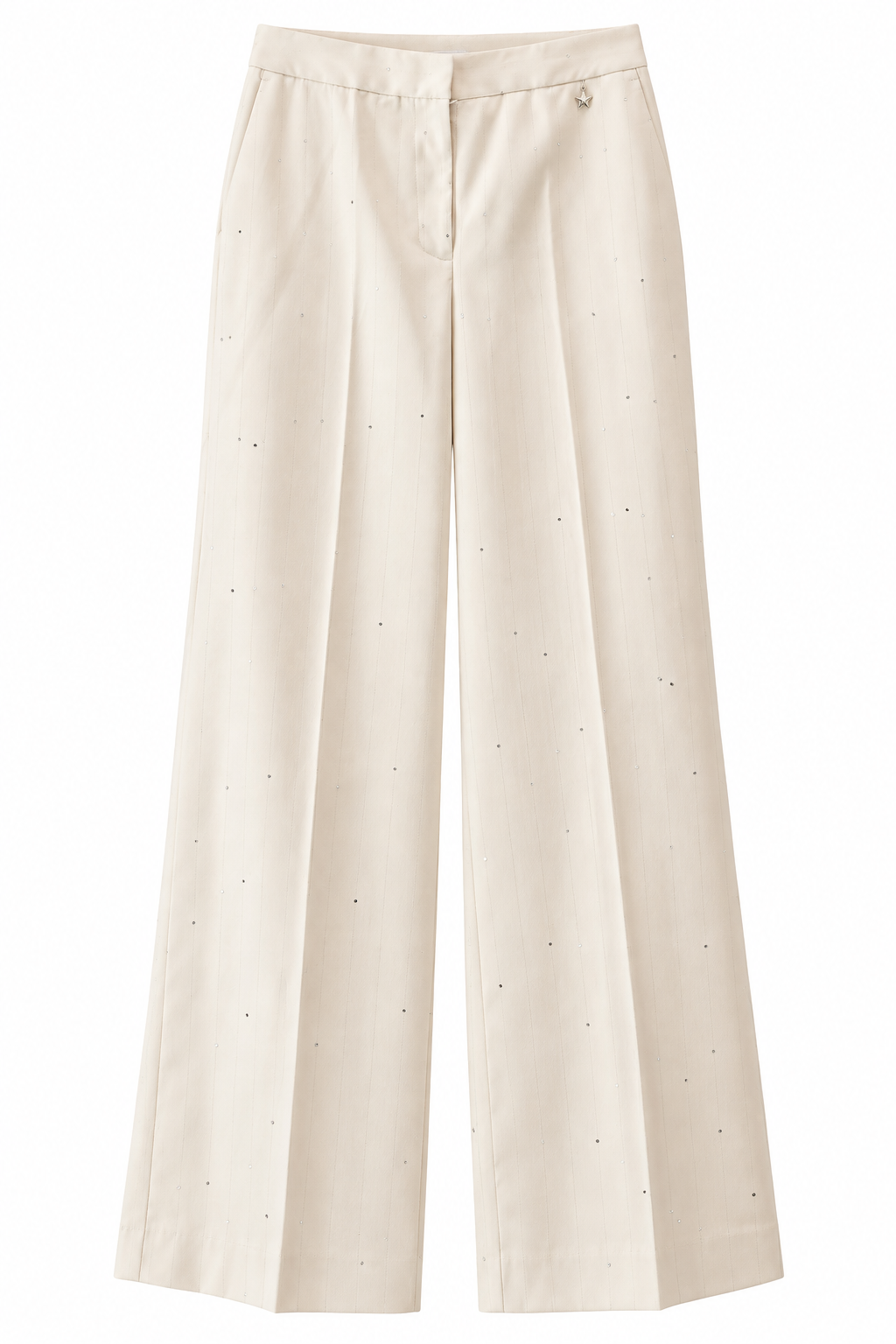 PANTALONE PANNA CON PAILLETTES SOUVENIR
