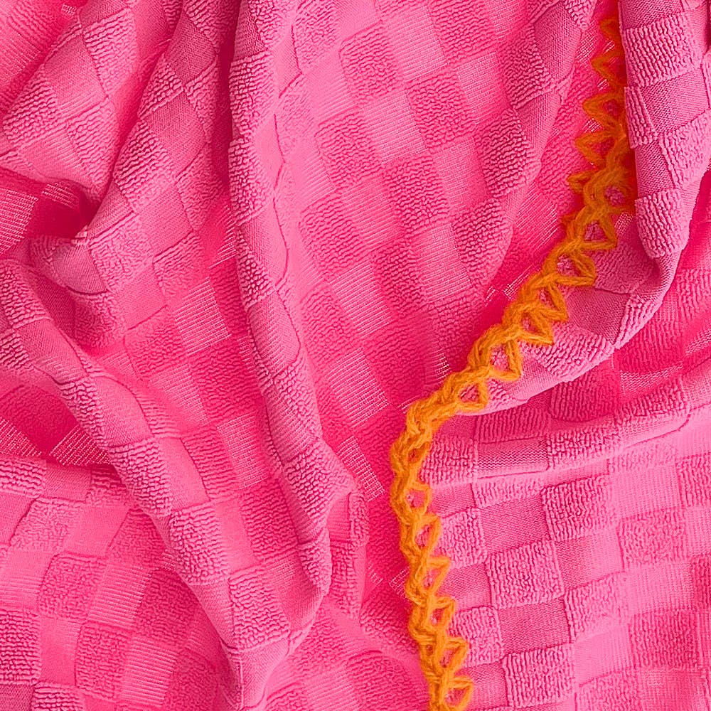 Sciarpa Marly rosa in spugna
