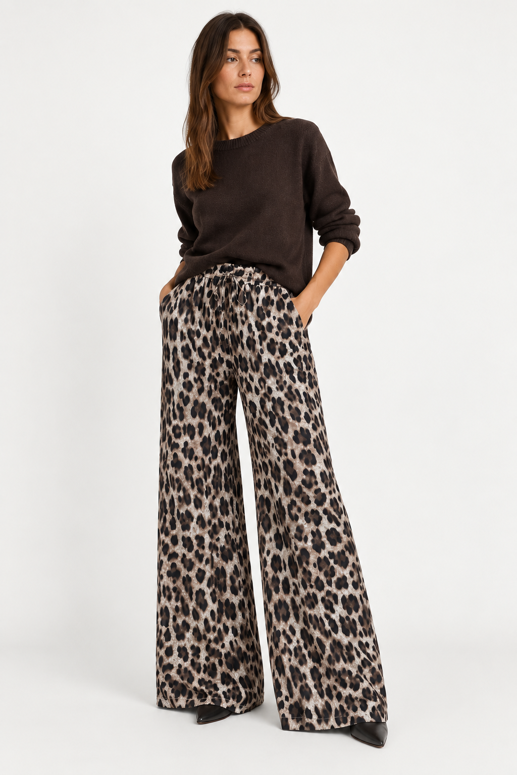 PANTALONE IN VISCOSA MACULATO DONTWAIT