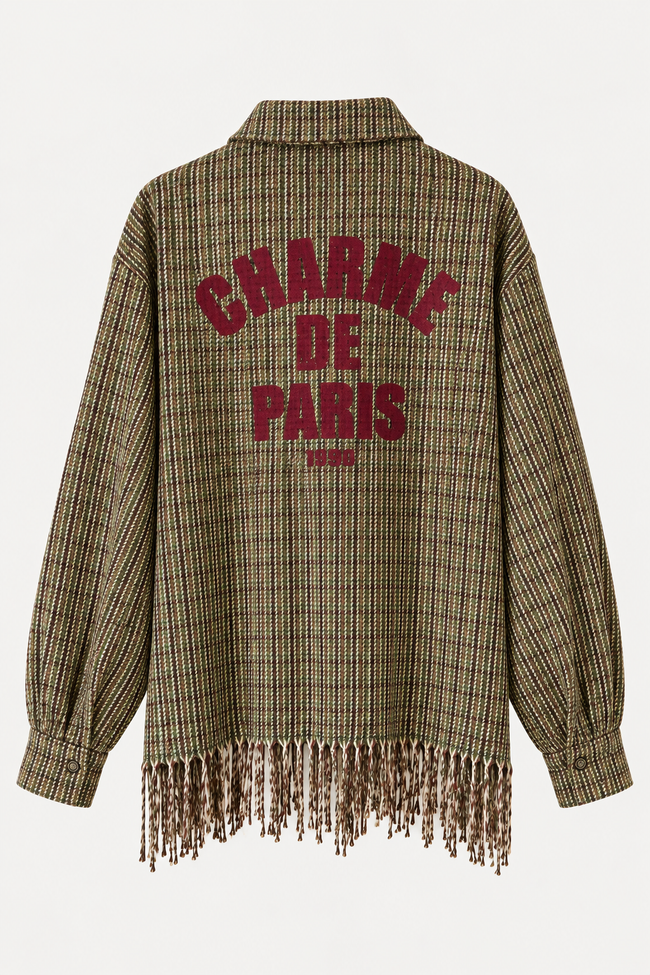 CAMICIA IN PIED DE POULE MISTO LANA PHILIALOFT
