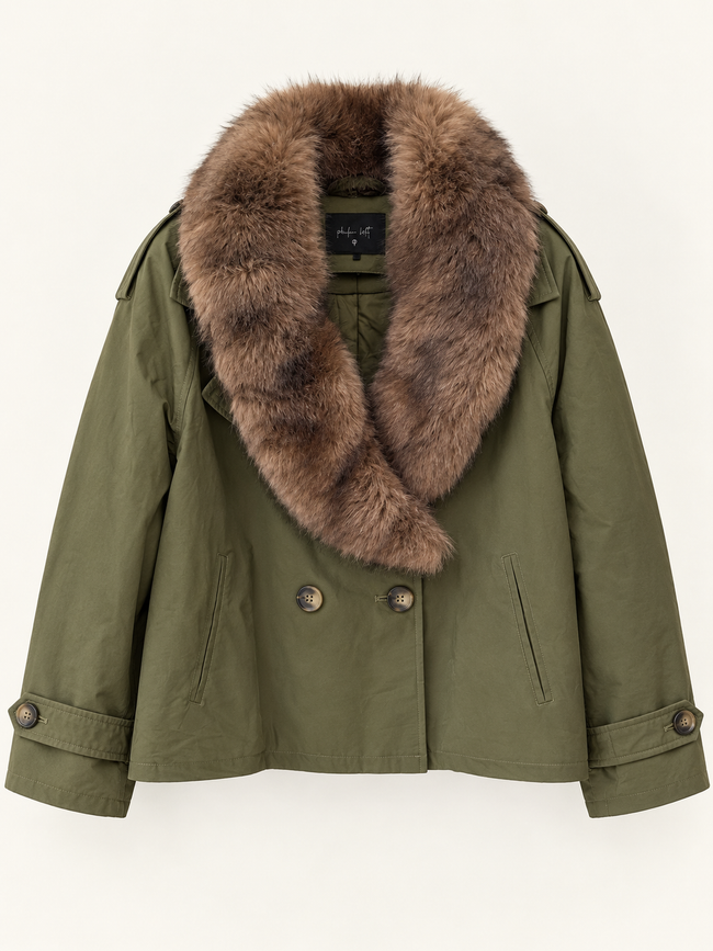 GIACCA PARKA CON ECOPELLICCIA PHILIALOFT