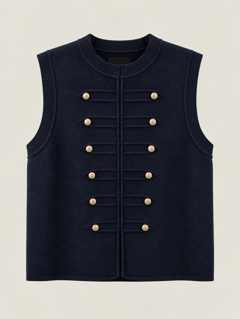 GILET IN VISCOSA MILITARY DONTWAIT