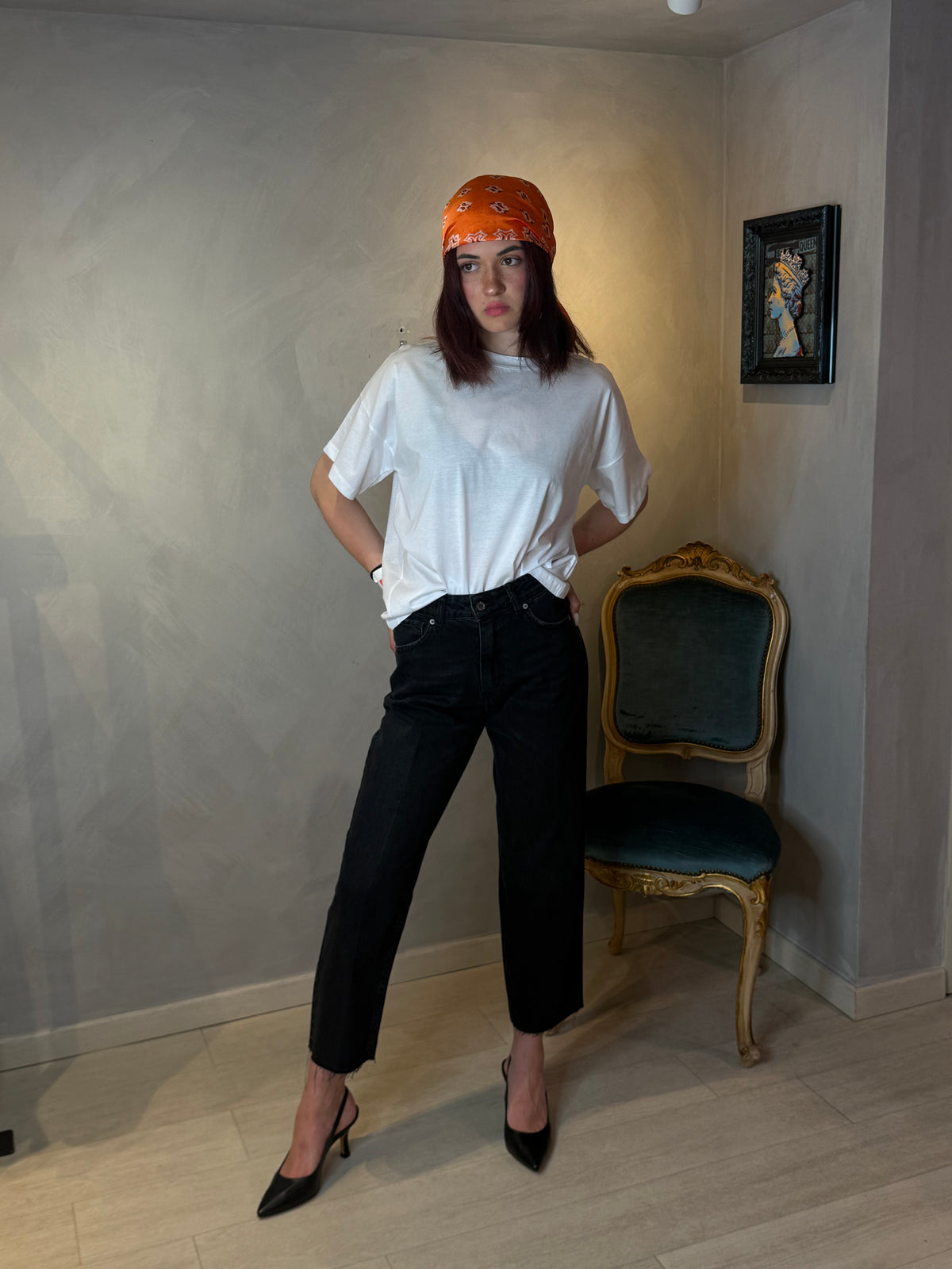 JEANS NERO CLEVE SOUVENIR