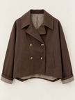 TRENCH DOPPIOPETTO CON DETTAGLIO CHECK DONTWAIT