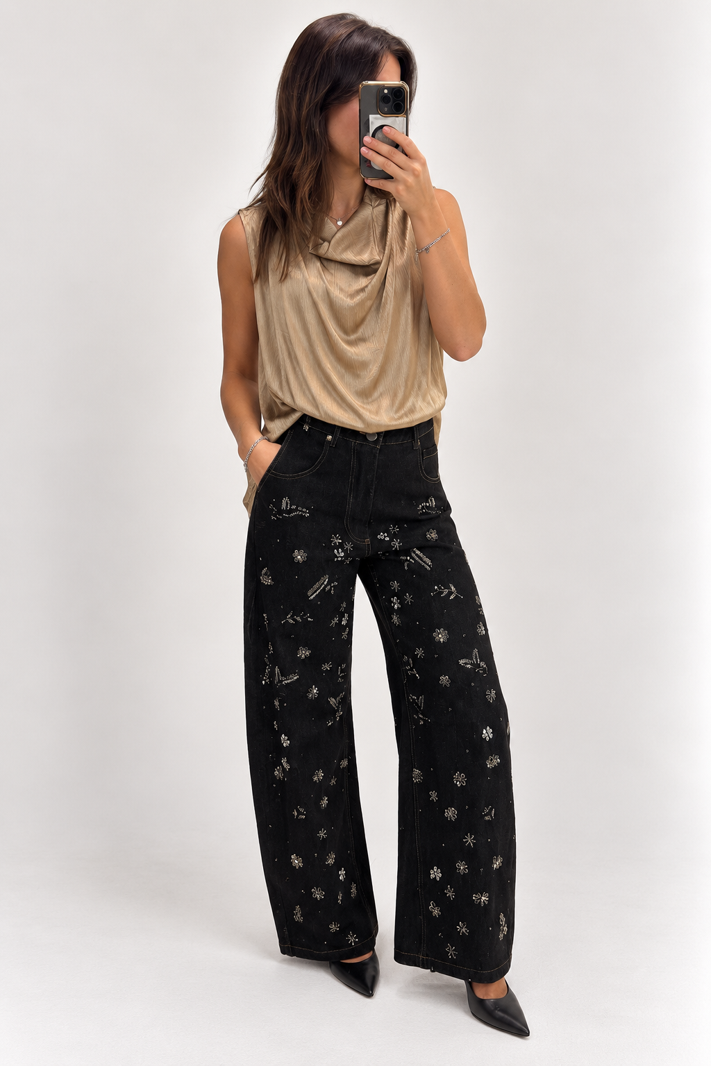 TOP SCOLLO ANELLO CHAMPAGNE PHILIALOFT