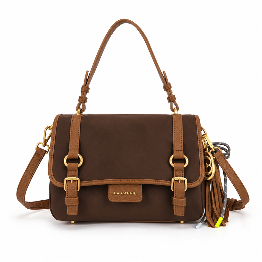 BORSA SHOPPING ATENA MARRONE LACARRIE