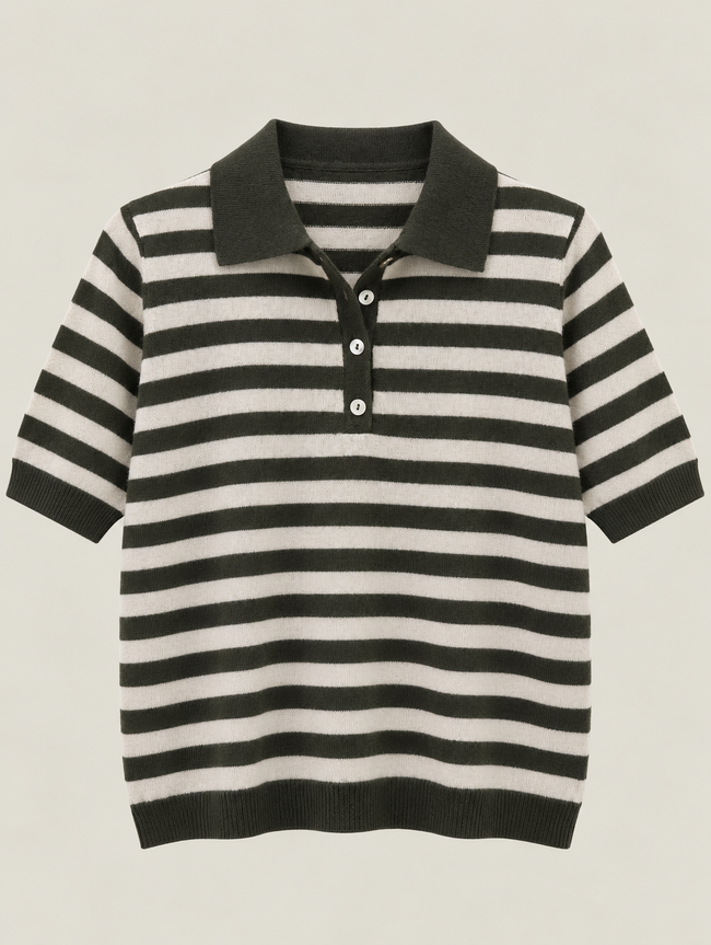 POLO RIGATA CON CASHMERE DONTWAIT