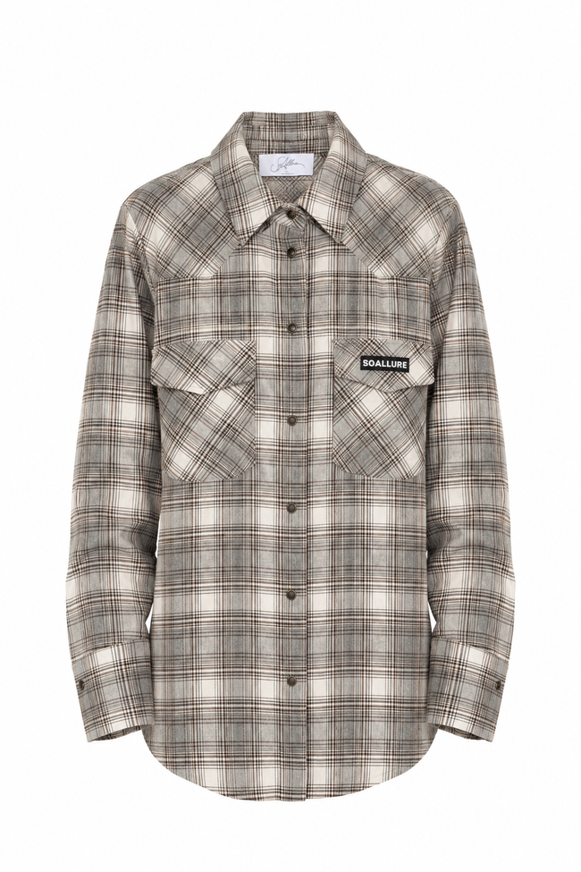 CAMICIA CON TASCHE CHECK SOALLURE