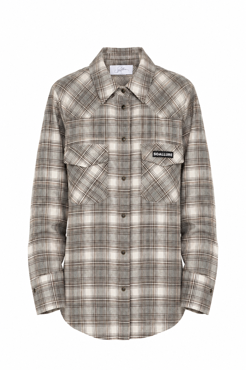 CAMICIA CON TASCHE CHECK SOALLURE