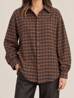 CAMICIA QUADRETTI cammello bluette DONTWAIT