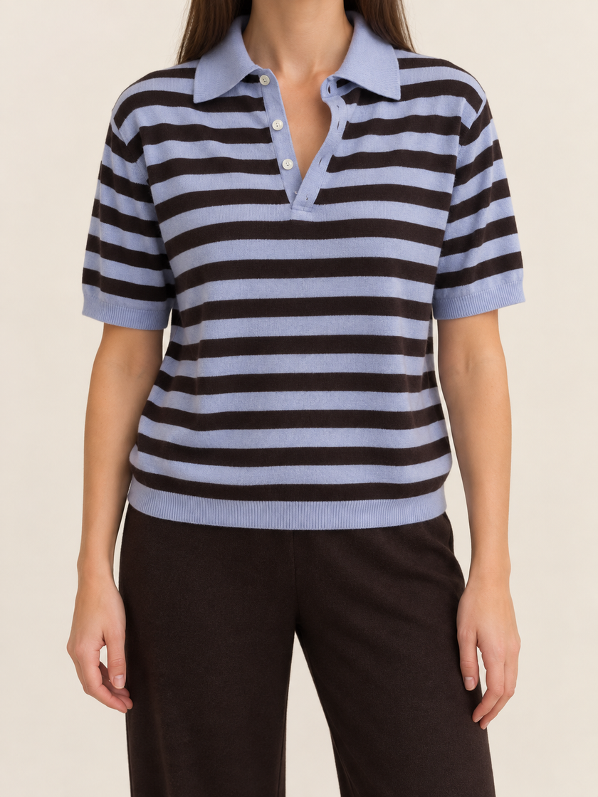 POLO RIGATA CON CASHMERE DONTWAIT