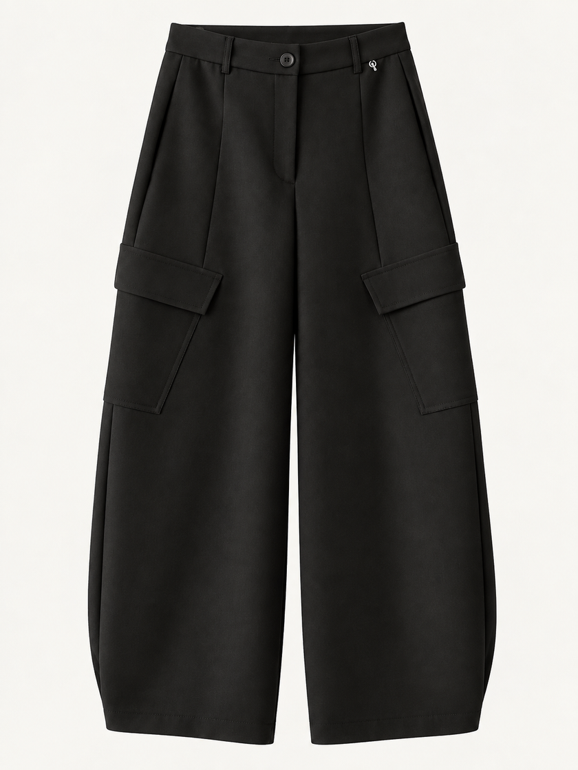 PANTALONE BALLOON CON TASCHE NERO PHILIALOFT