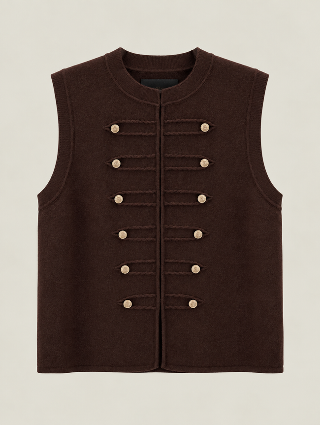 GILET IN VISCOSA MILITARY DONTWAIT