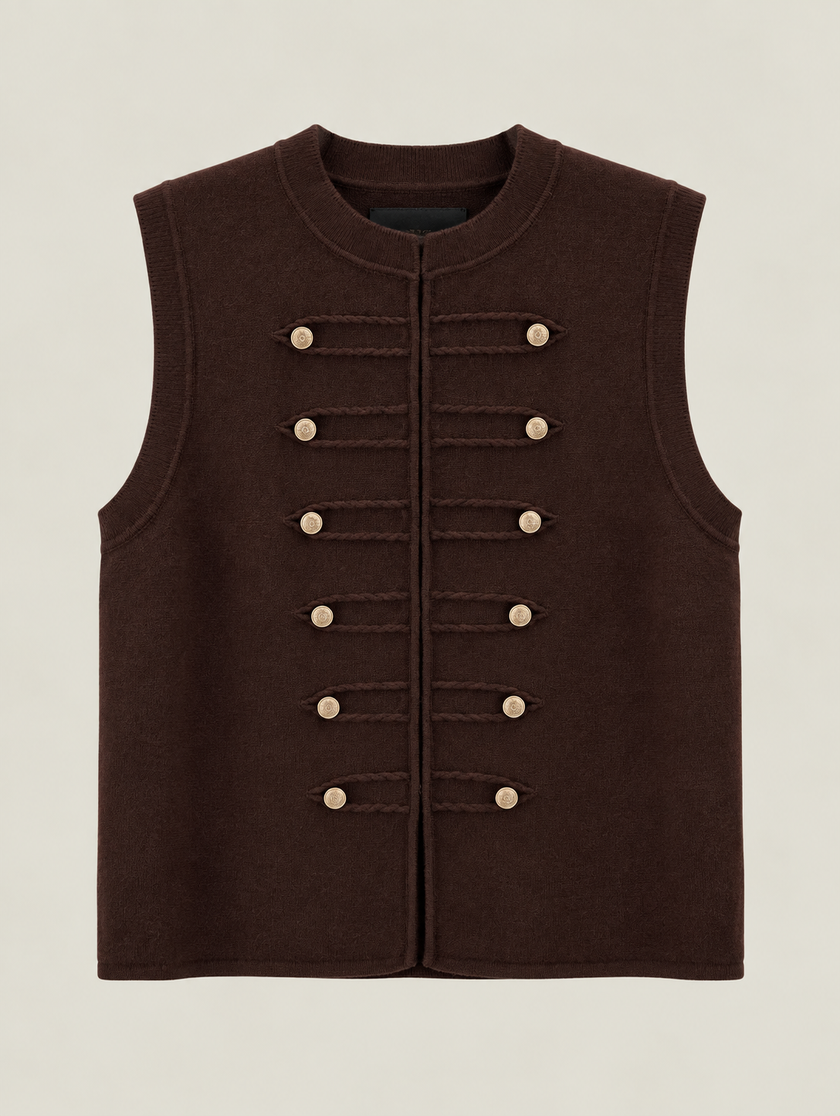 GILET IN VISCOSA MILITARY DONTWAIT