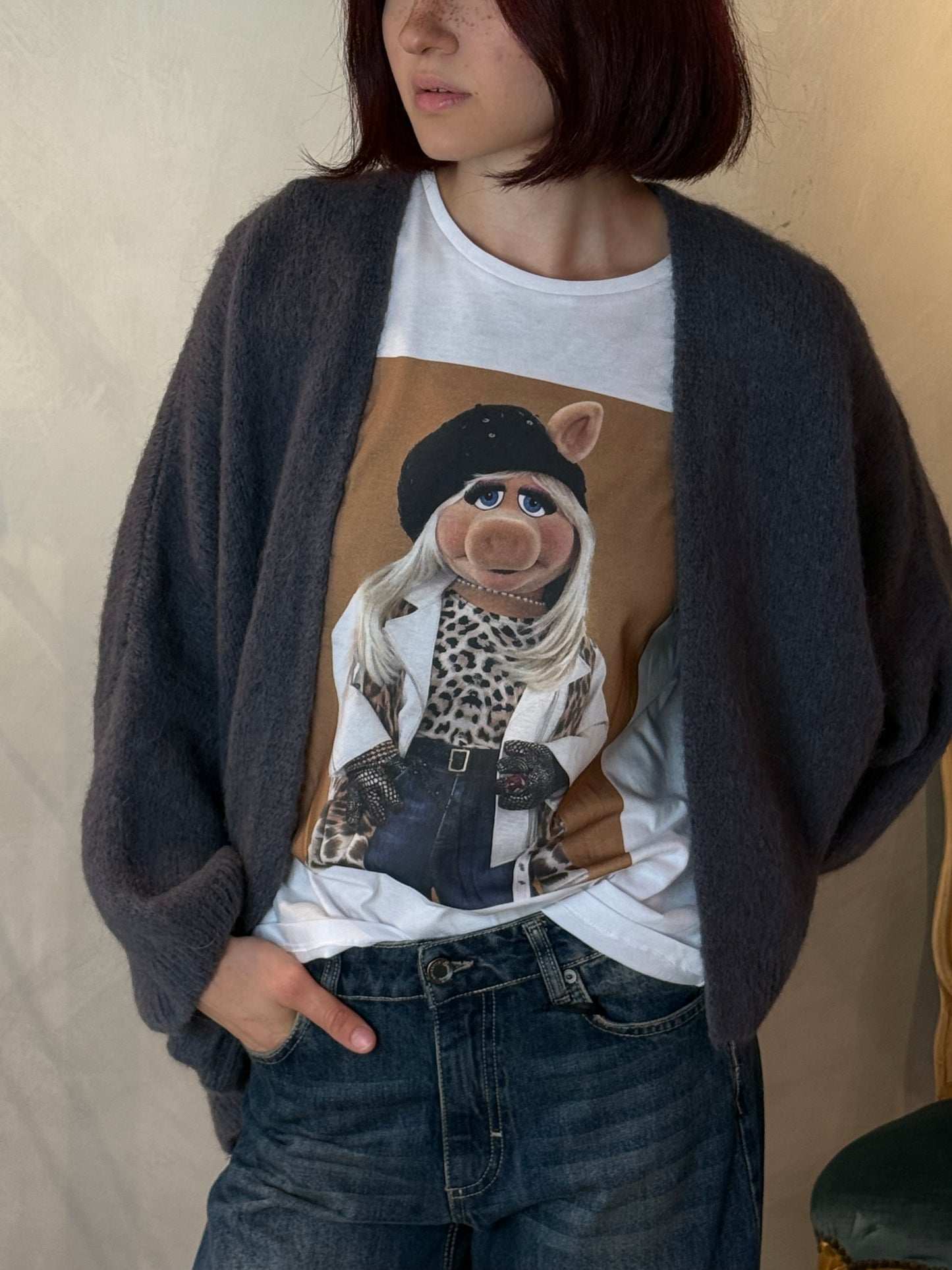 T-SHIRT MISS PIGGY LEO LIMITED EDITION MUPPETS SHOW DONT WAIT