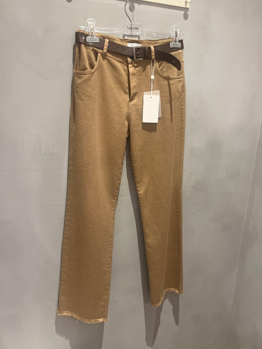PANTALONE IN COTONE BEIGE MOTEL