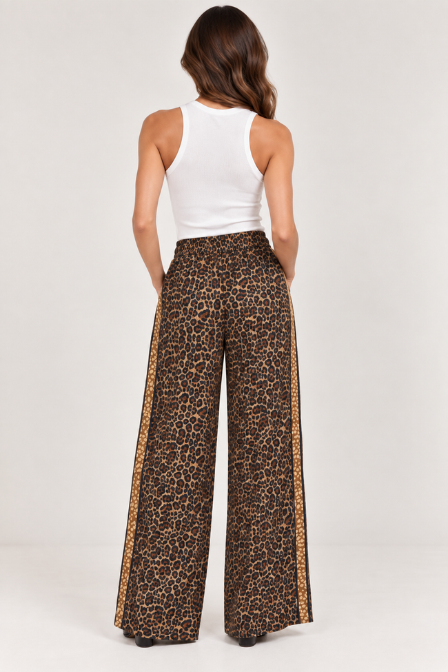 PANTALONE MACULATO IN VISCOSA DONTWAIT