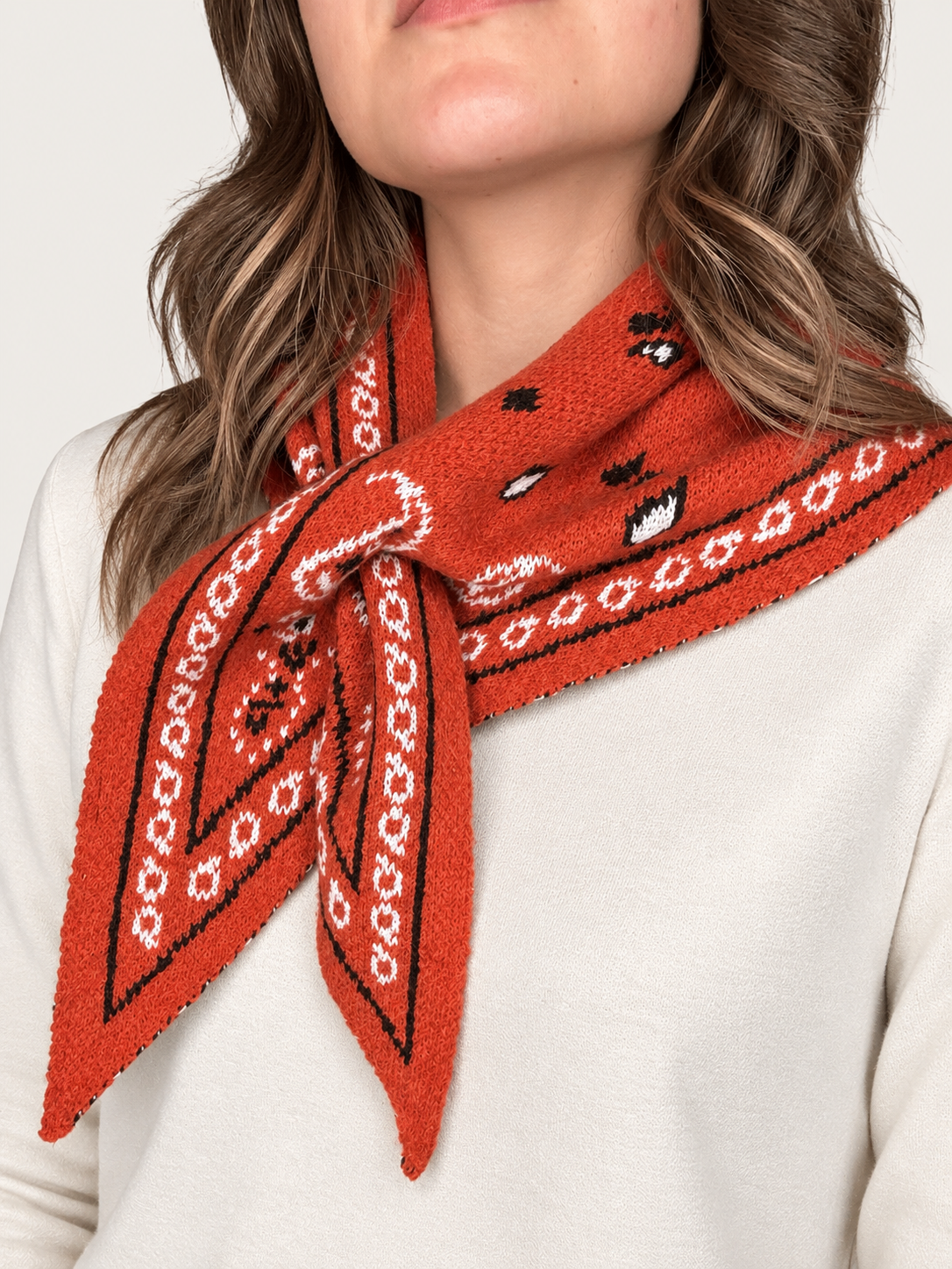 FOULARD BANDANA IN LANA E VISCOSA DONTWAIT