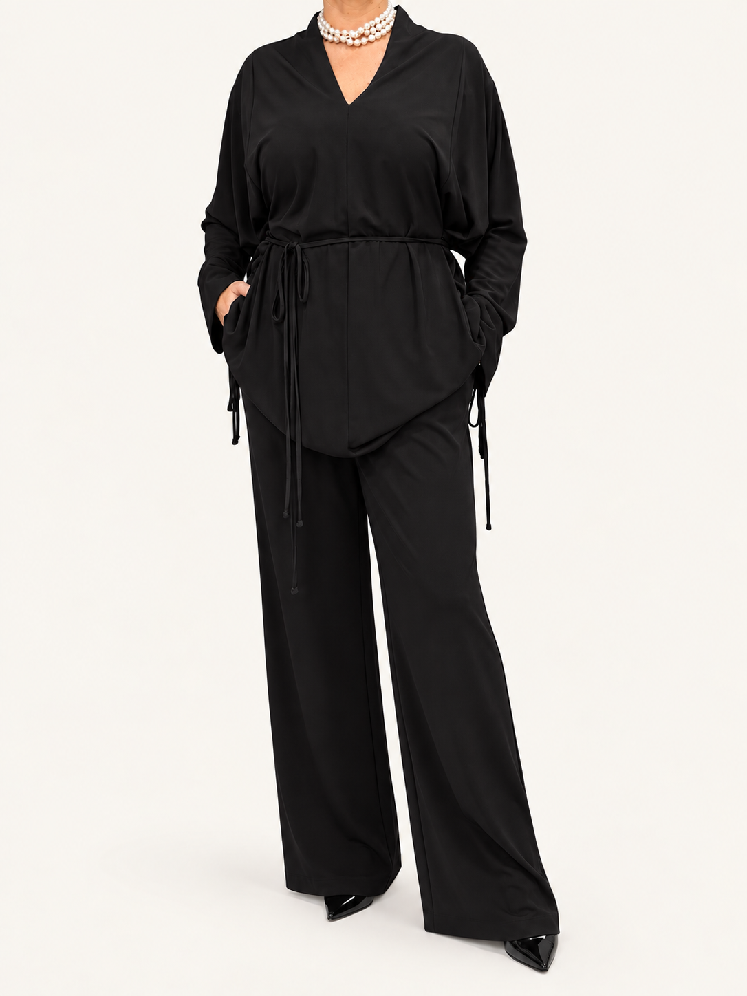 BLUSA FLUIDA IN MAGLINA ELASTICIZZATO DEJAVU