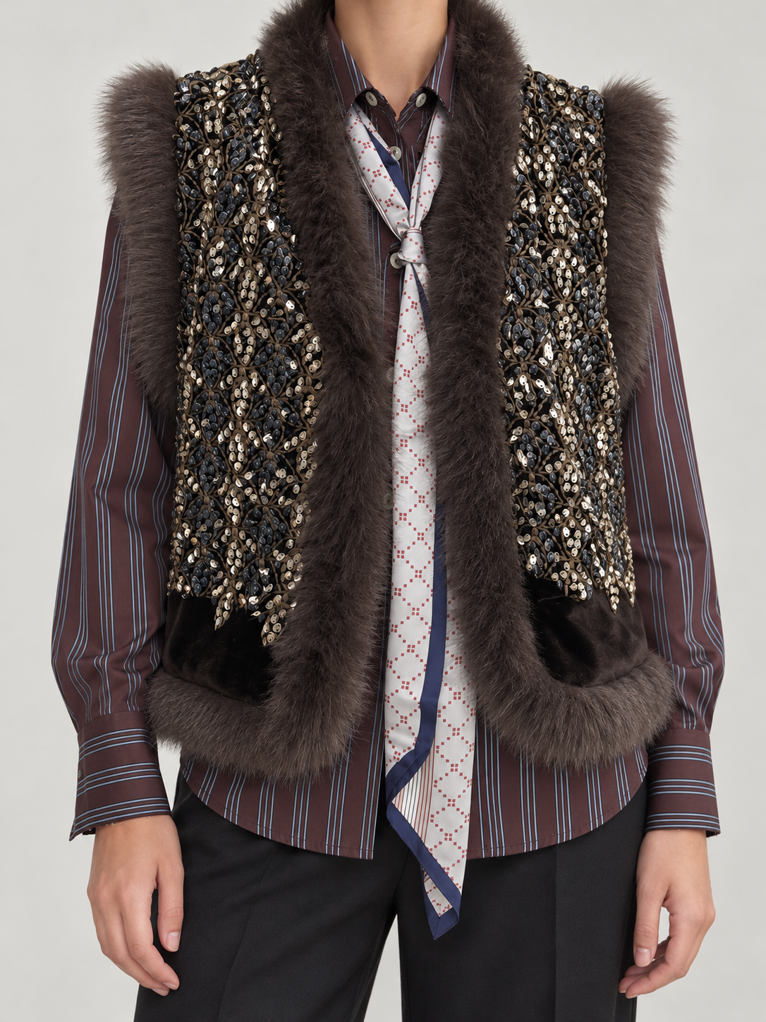 GILET PAILLETTES SOUVENIR