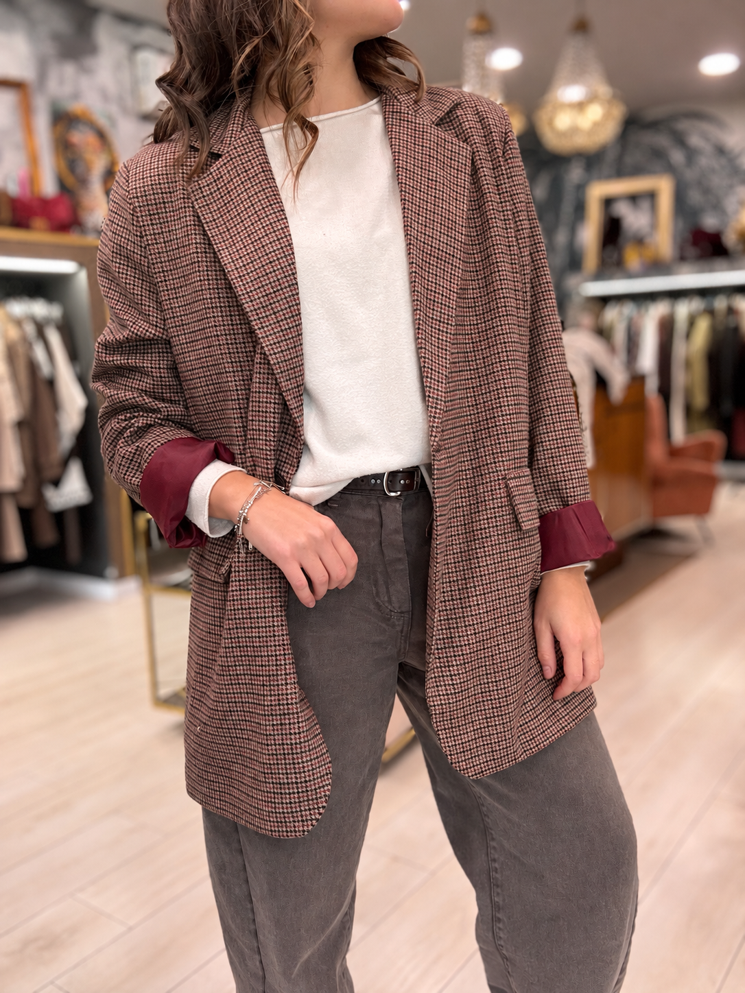 GIACCA WINDSOR PIED DE POULE DONTWAIT