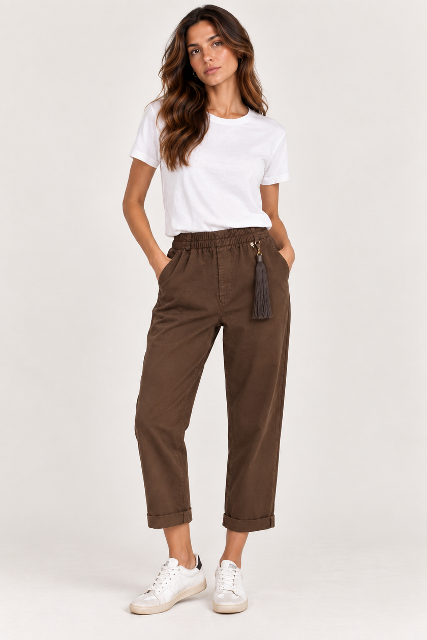 PANTALONI IN DRILL DI COTONE PHILIALOFT