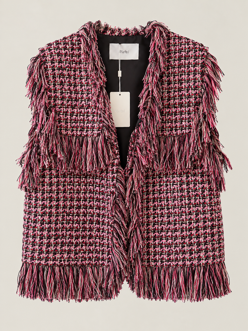 GILET IN TWEED MÉLANGE MOTEL
