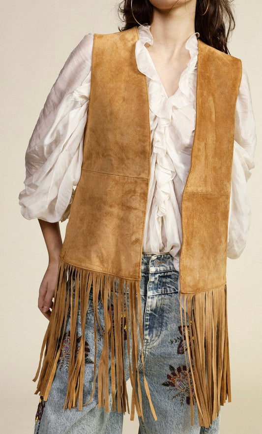 GILET CAMOSCIO FRANGIA DIXIE
