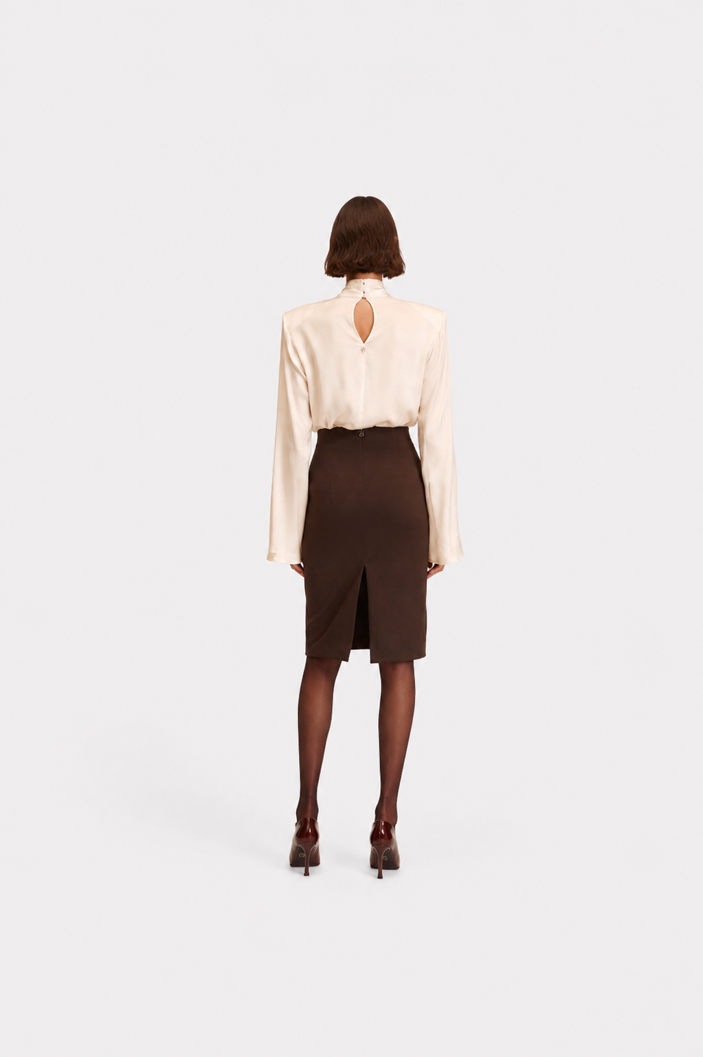 SKIRT DINA CIOCCOLATO ANIYEBY