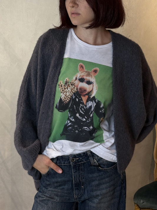T-SHIRT MISS PIGGY VINYL LIMITED EDITION MUPPETS SHOW DONTWAIT