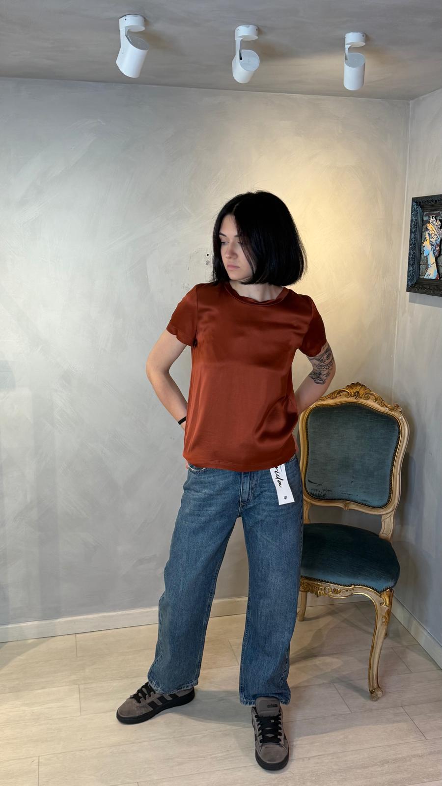 T-SHIRT SHINE IN VISCOSA LUCIDA SOUVENIR