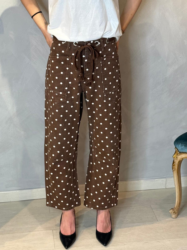 PANTALONE POIS BARREL DONTWAIT